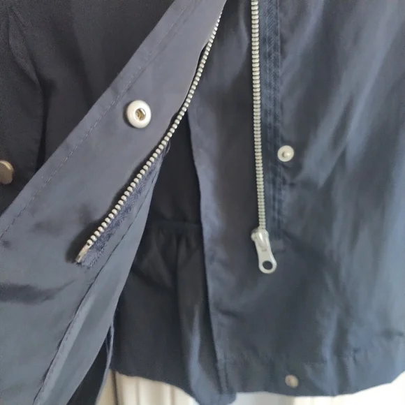 Zara Basic Parka Jacket Black Water Resistant Hooded S - Picture 13 of 13